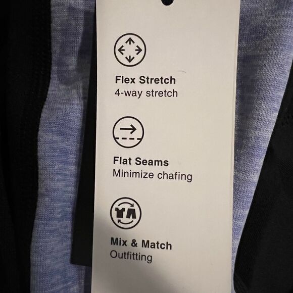 Ideology Noir Periwinkle Ice Essentials Colorblocked Cropped Leggings 1X NWT - Picture 8 of 8